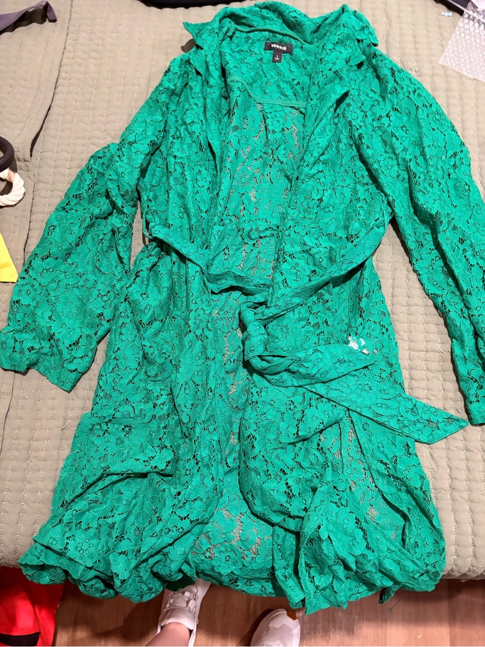 torrid Green Lace Top